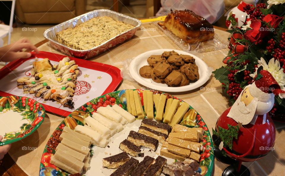 Christmas dessert table
