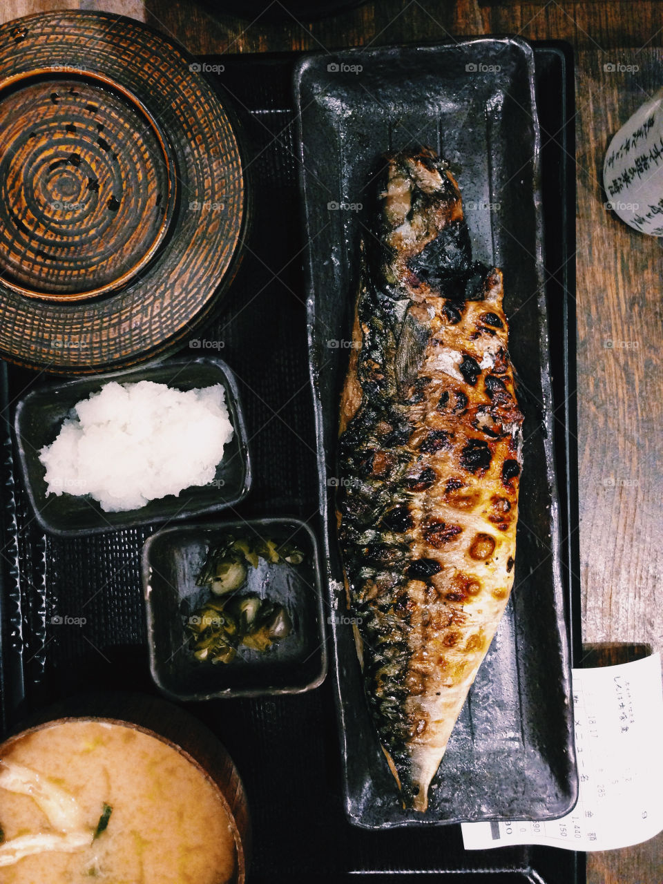 Mackerel. Japanese dinner in Tokyo