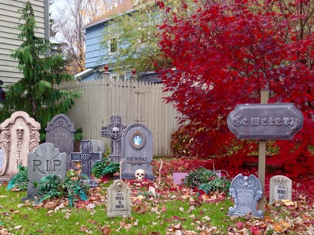 Halloween cemetery