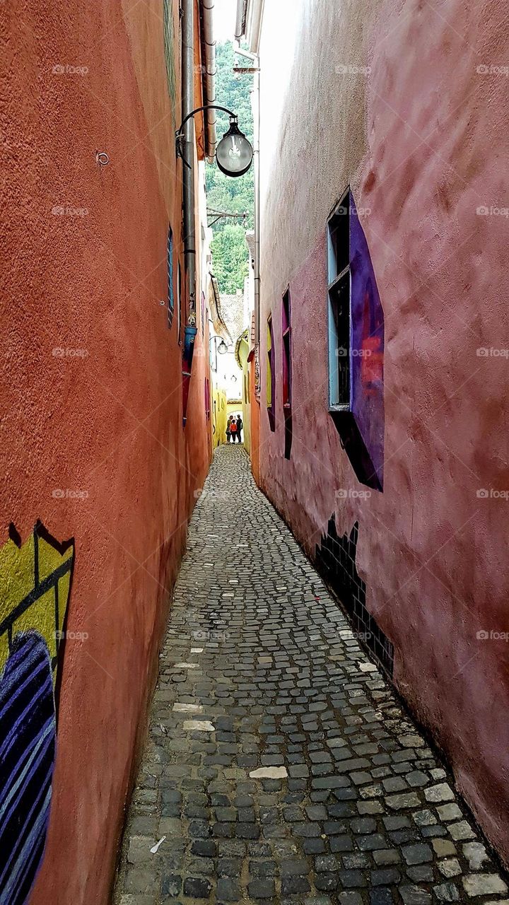 String street, the narrowest street in Europe, Brasov, Romania