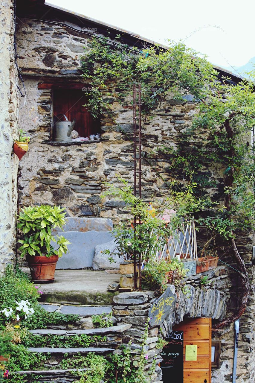 Nice and peaceful garden in a village 