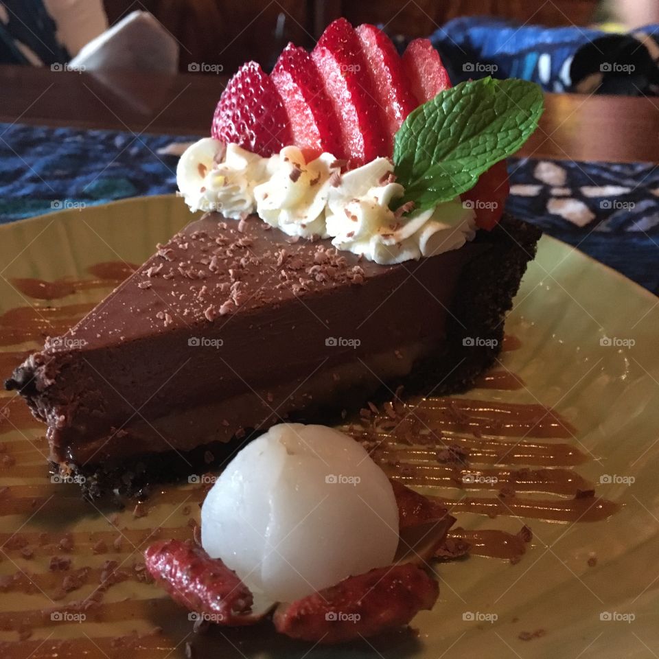 Decedent chocolate dessert