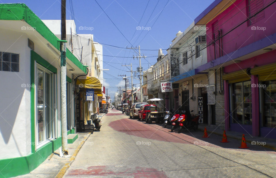 Street in Mexico 