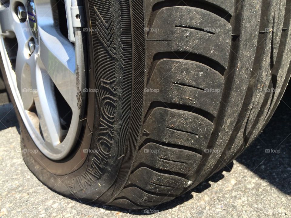 Flat tyre