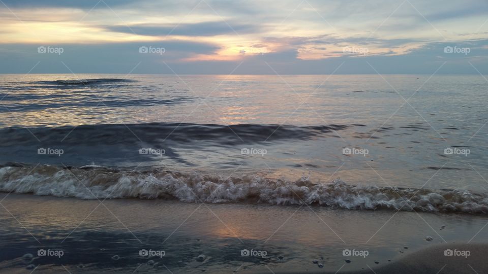Water, Sunset, Sea, Beach, Ocean