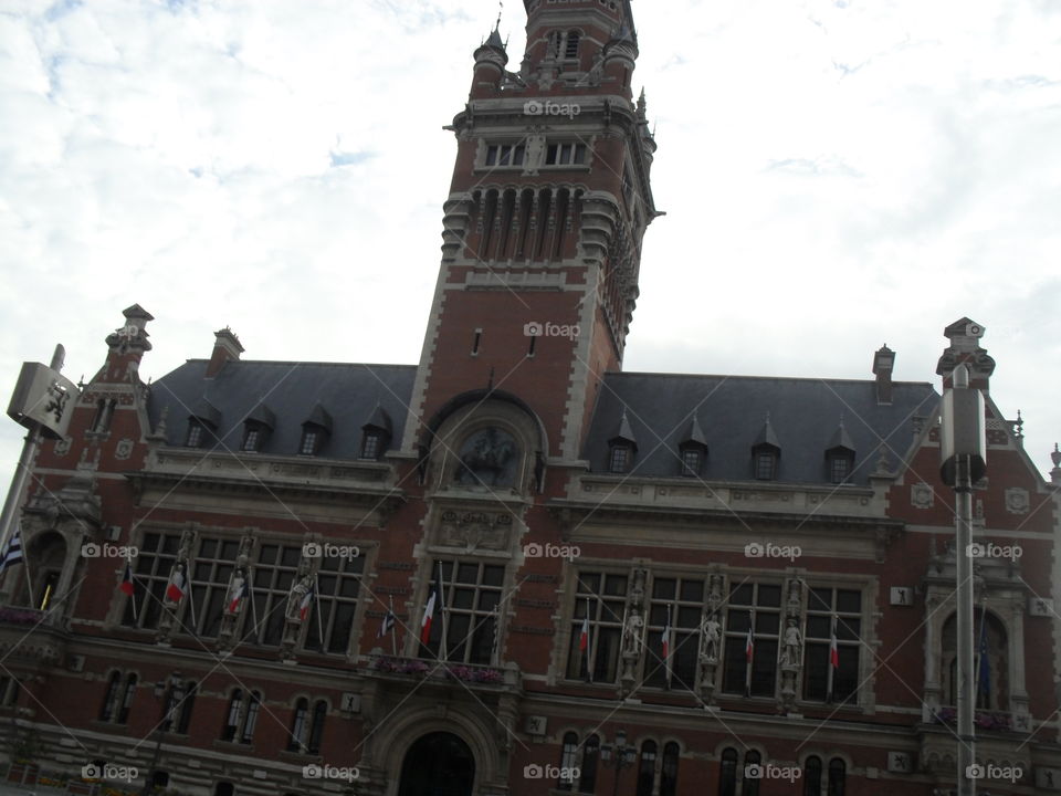 # Dunkirk# France# college# cityscape# Flags#