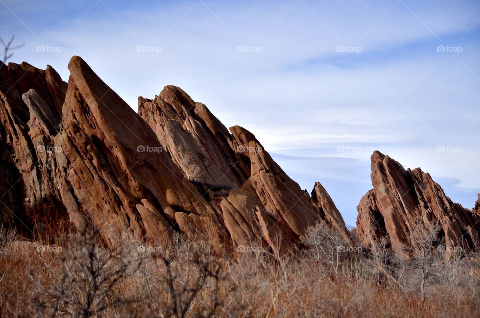 View of rock formation