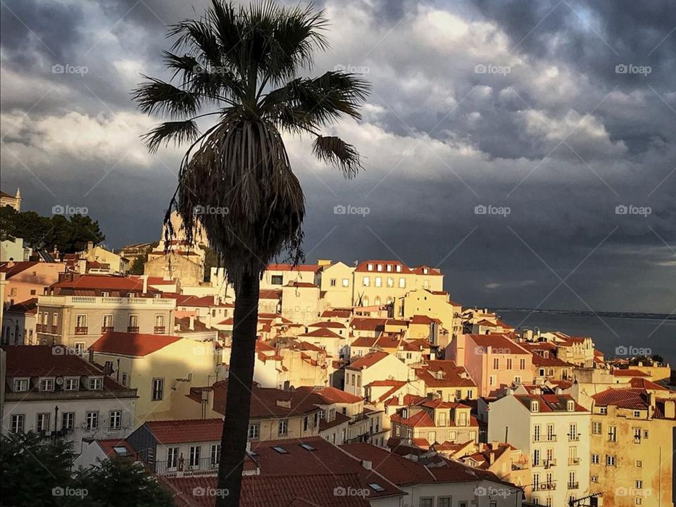 Goldenhour in Lisbon, Portugal.