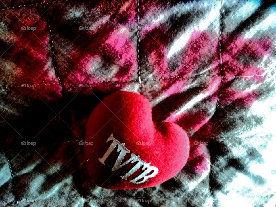 The red love heart