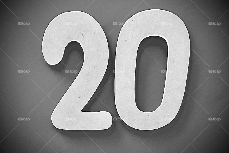 Twenty number - icon house number 