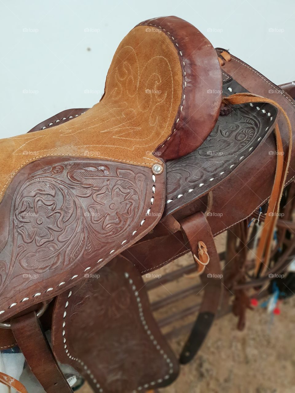 Leather saddle