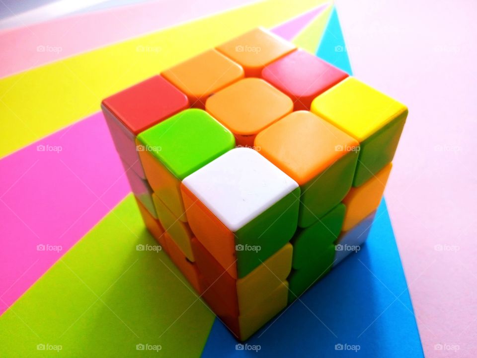 Rubik's cube multicolored