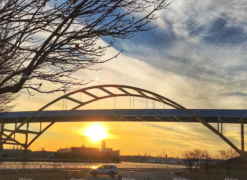 Bridge in the sunset 