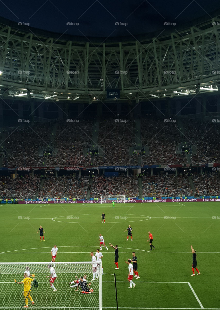 FIFA 2018 match Croatia-Denmark in Nizhny Novgorod