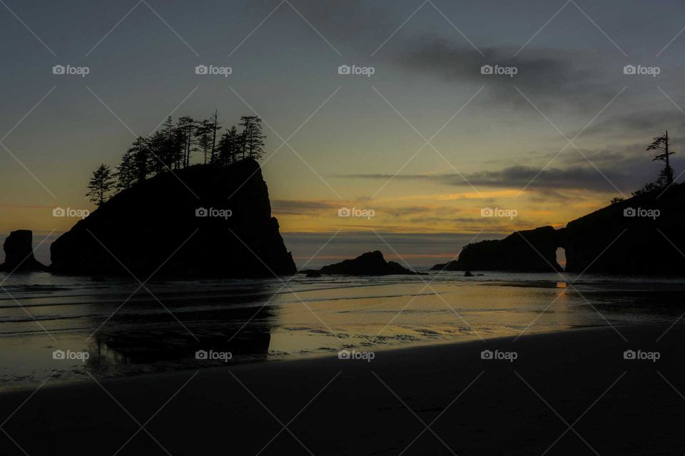 Sunset, Water, Dawn, Beach, Evening