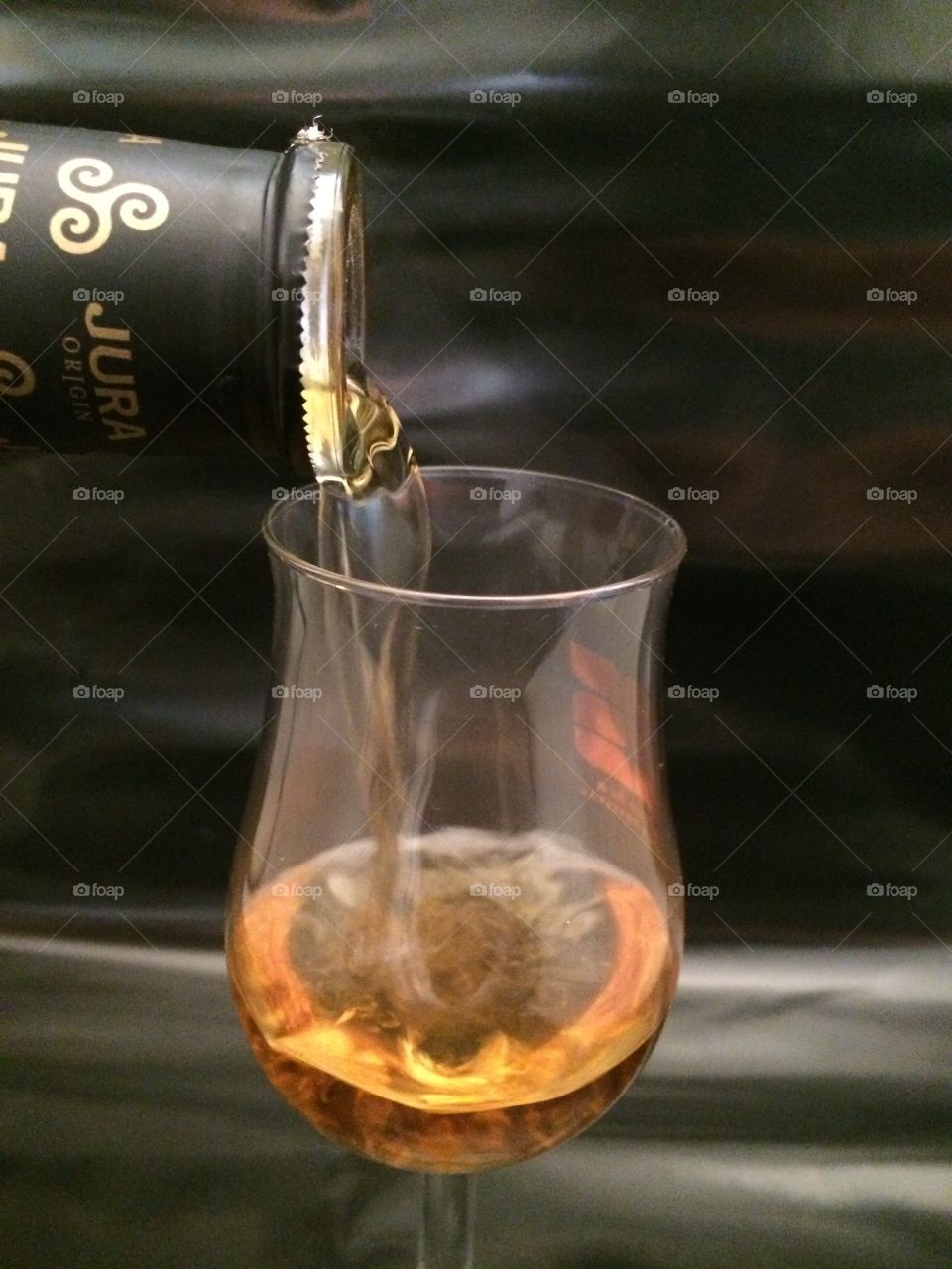Pouring some whisky