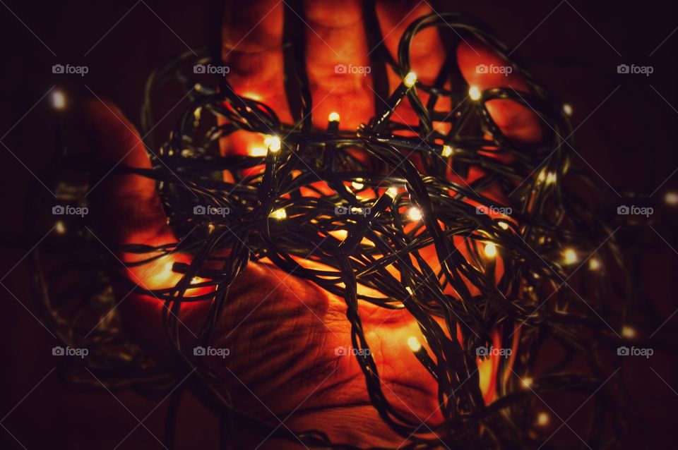Tangled christmas lights