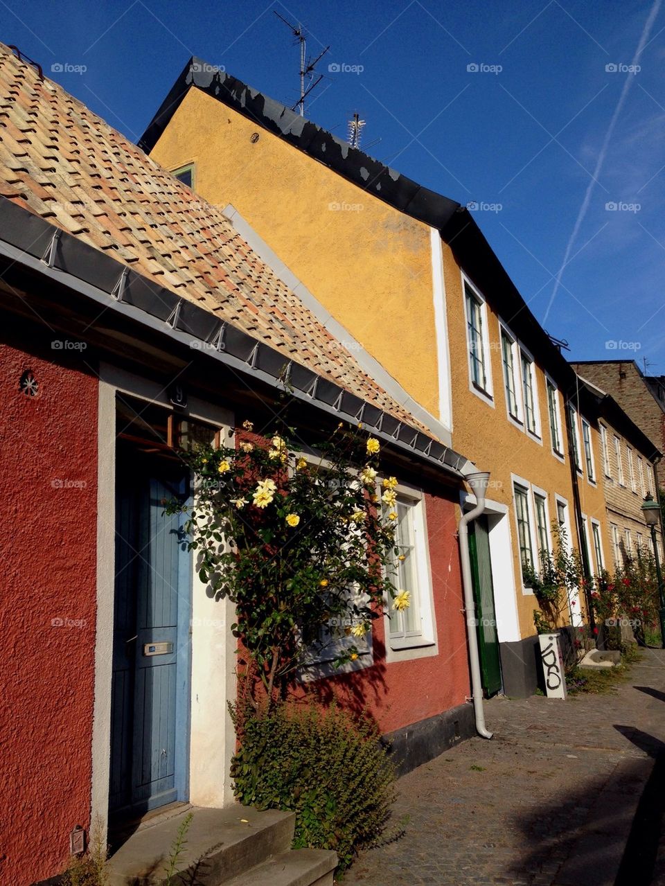 Houses in Lund, Sweden.