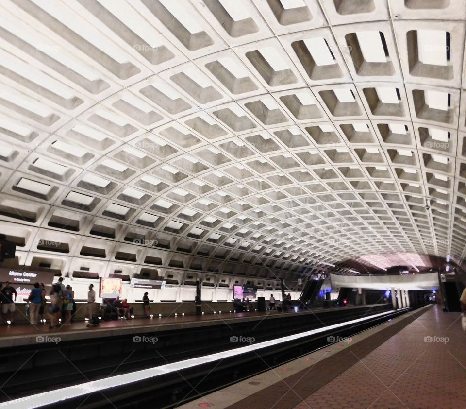 A daily  commute on the subway of DC