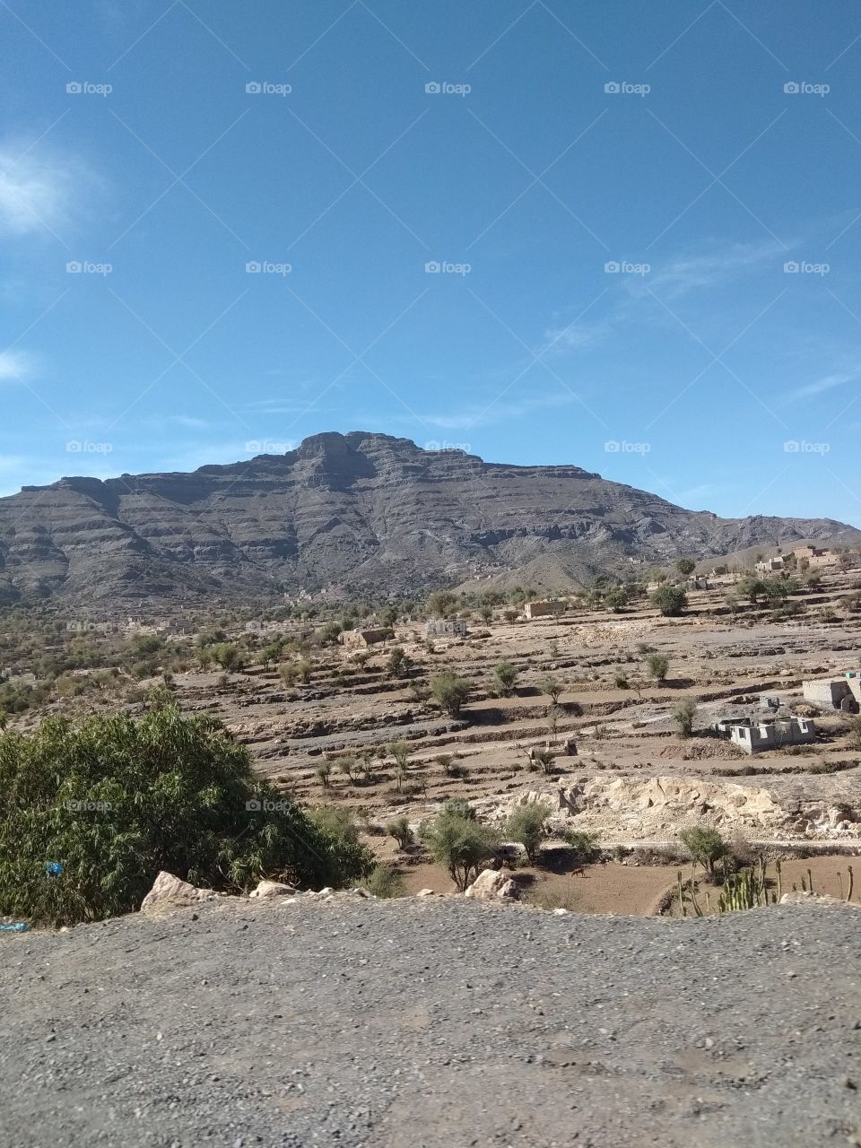 Living in top of mountains,cultivaring granded lands  on parts or whole mountains is a habit in Yemen.