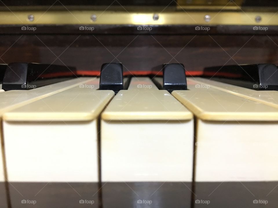 Piano keys - a different view