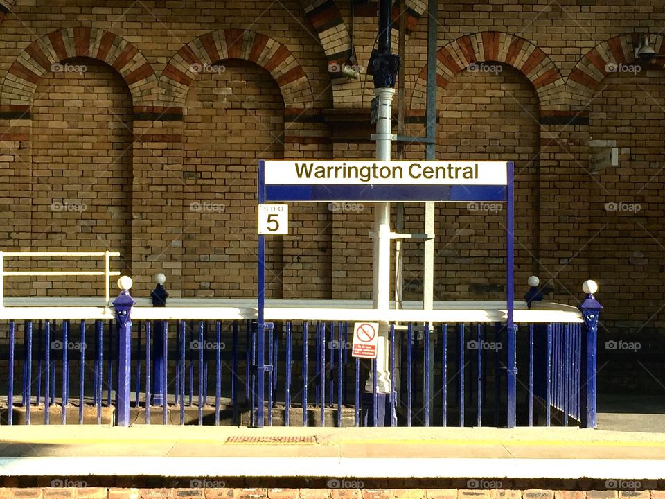 Warring ton Central Train Station,Liverpool,UK