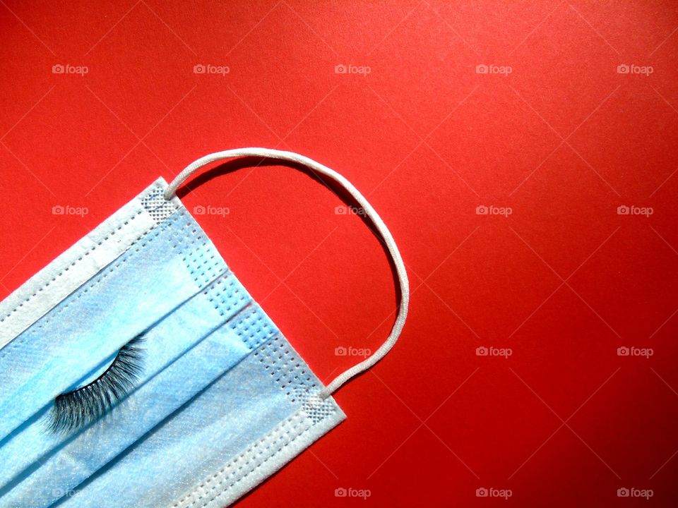 medical mask sadness