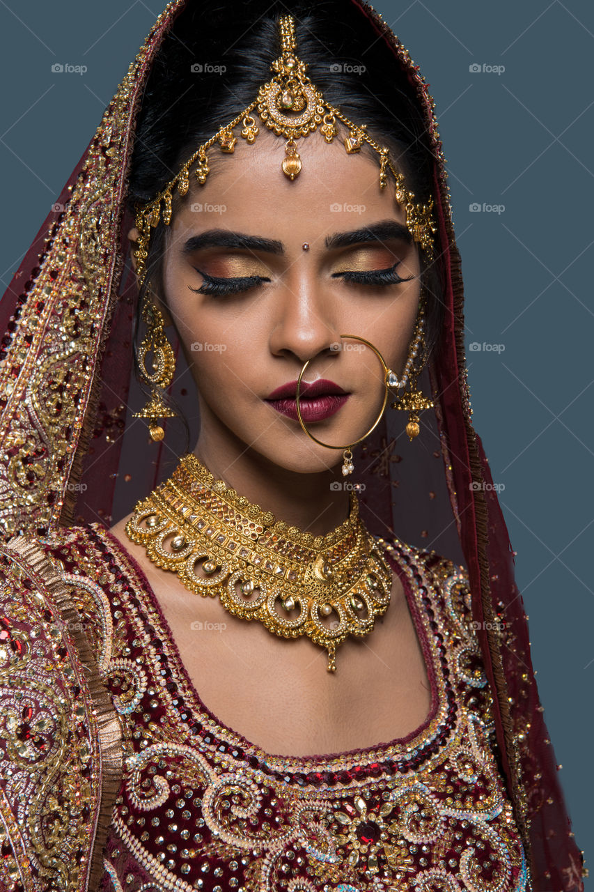 Beautiful woman in traditional costume