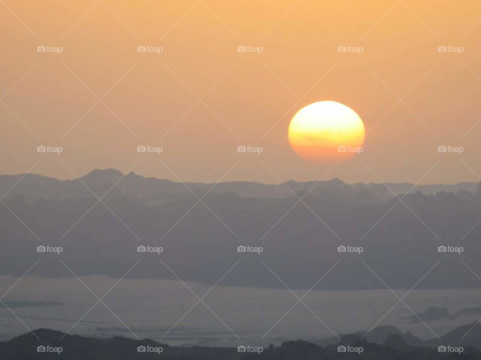 sunrise in Saudi Arabia