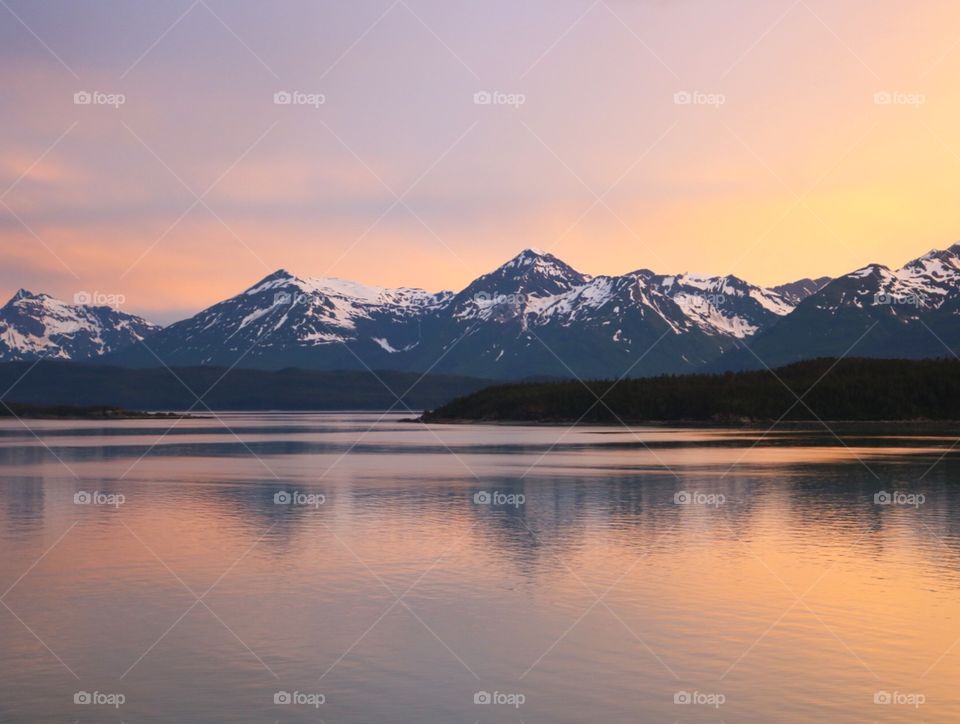 Sunset Over the Alaskan Wilderness  007