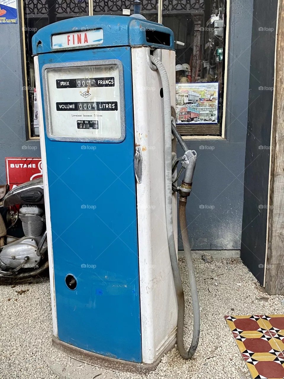 Vintage petrol pump