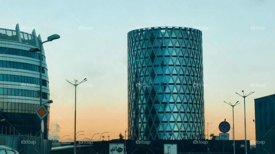 Sofia city from the car, Bulgaria