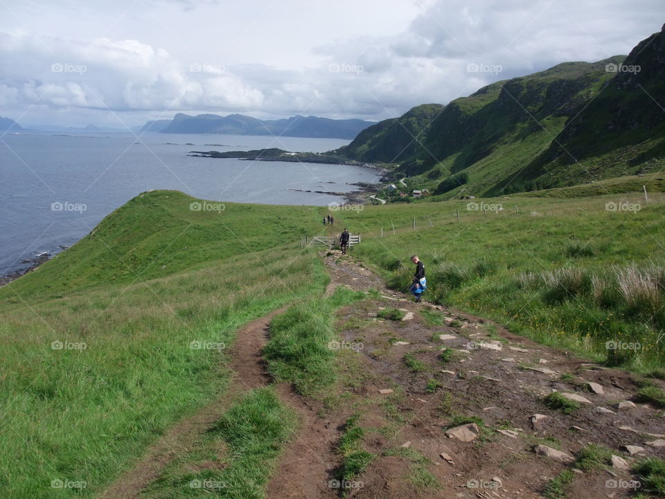 Summer vacation in Norway Runde island.