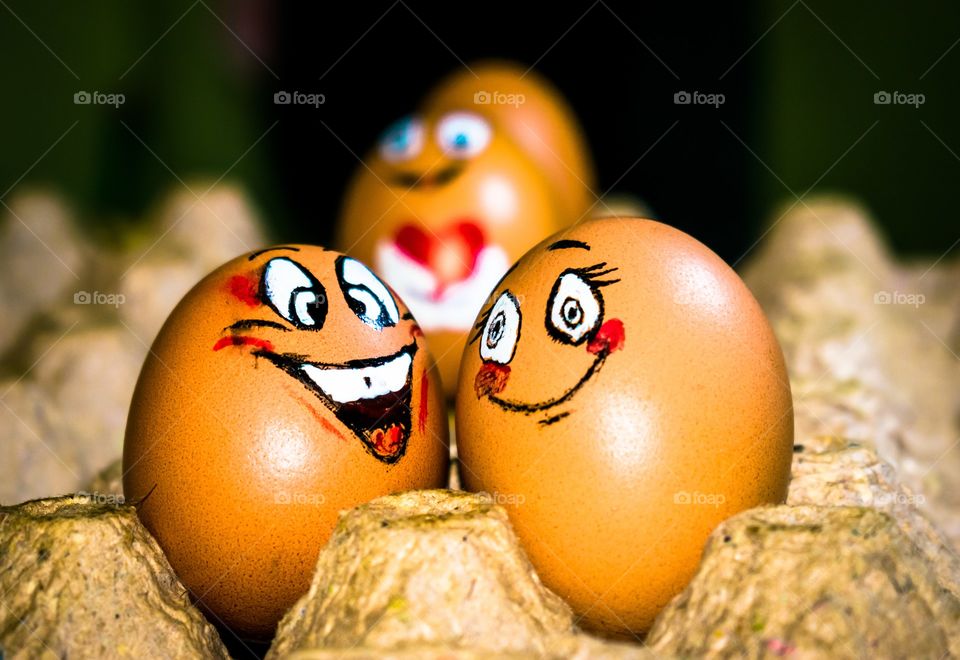 This is kitchen Love story between two eggs