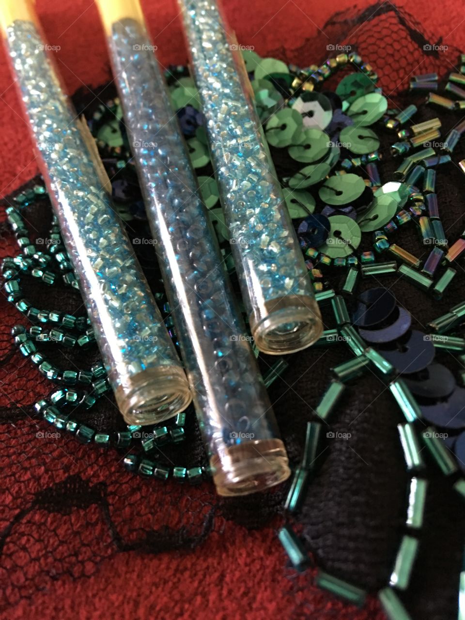 Craft beading close up