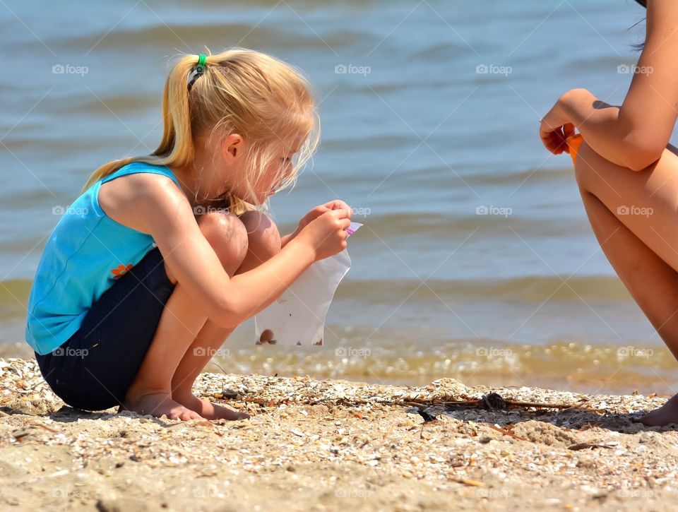 Collecting shells