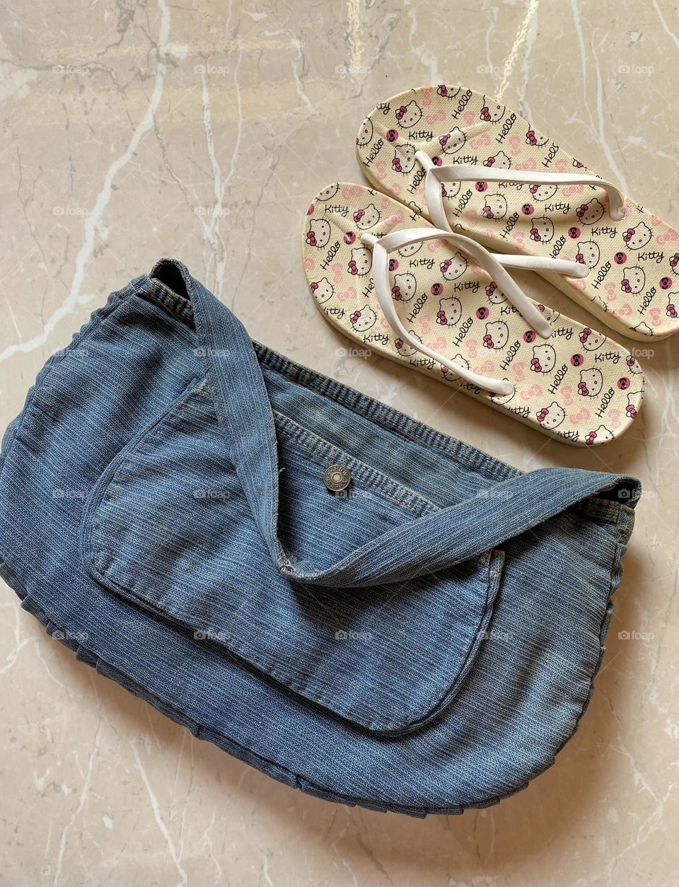 A handbag which I have made from an old trousers 