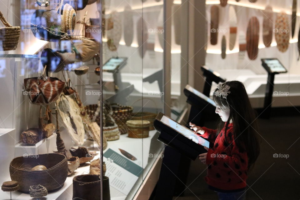 Girl at the museum 