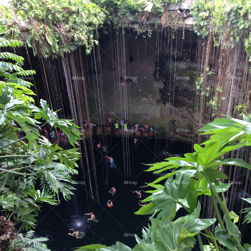 Cenote swimming