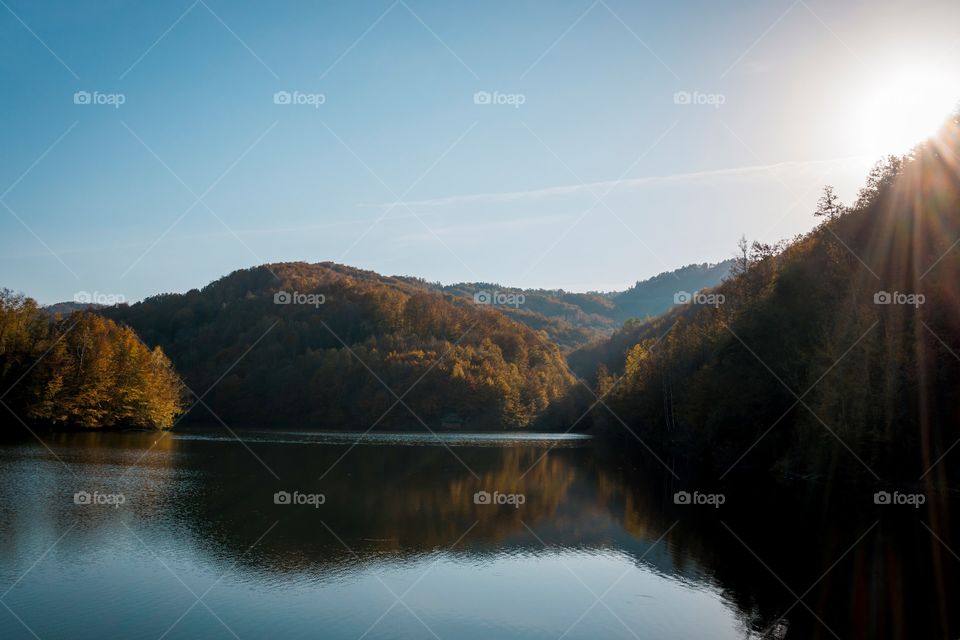 Autumn lake