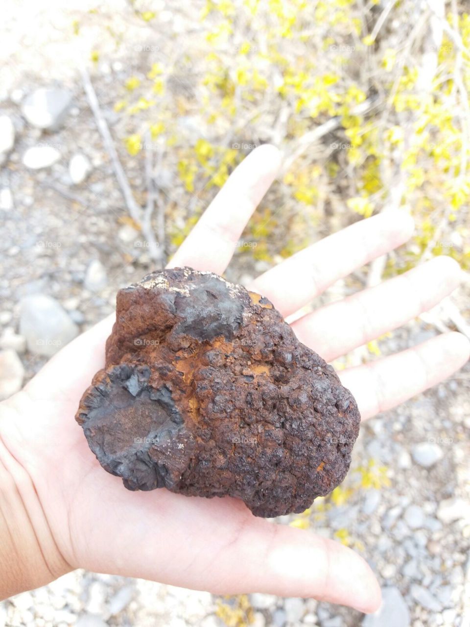 meteor in hand