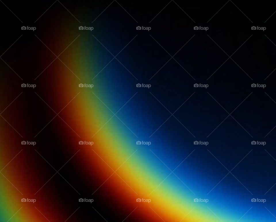 Photography of rainbow. Rainbow on black background.  Abstract web background. Banners and panels. Design background. Computer. Desktop background and design. Unique. Surrealistic. Dispersion of light