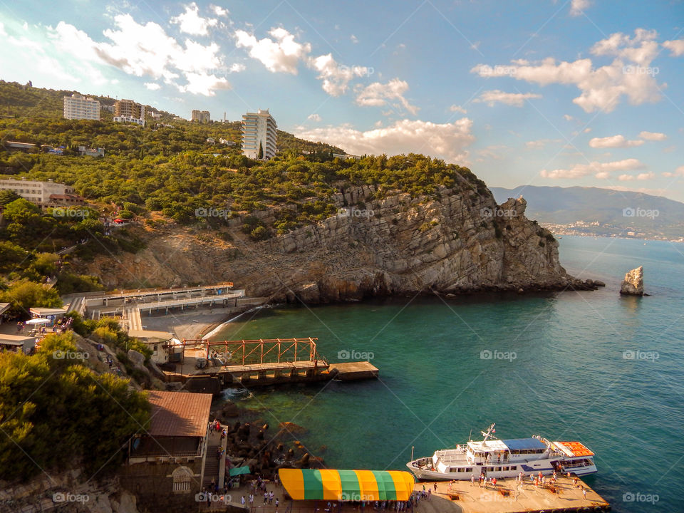 Yalta coast in Crimea