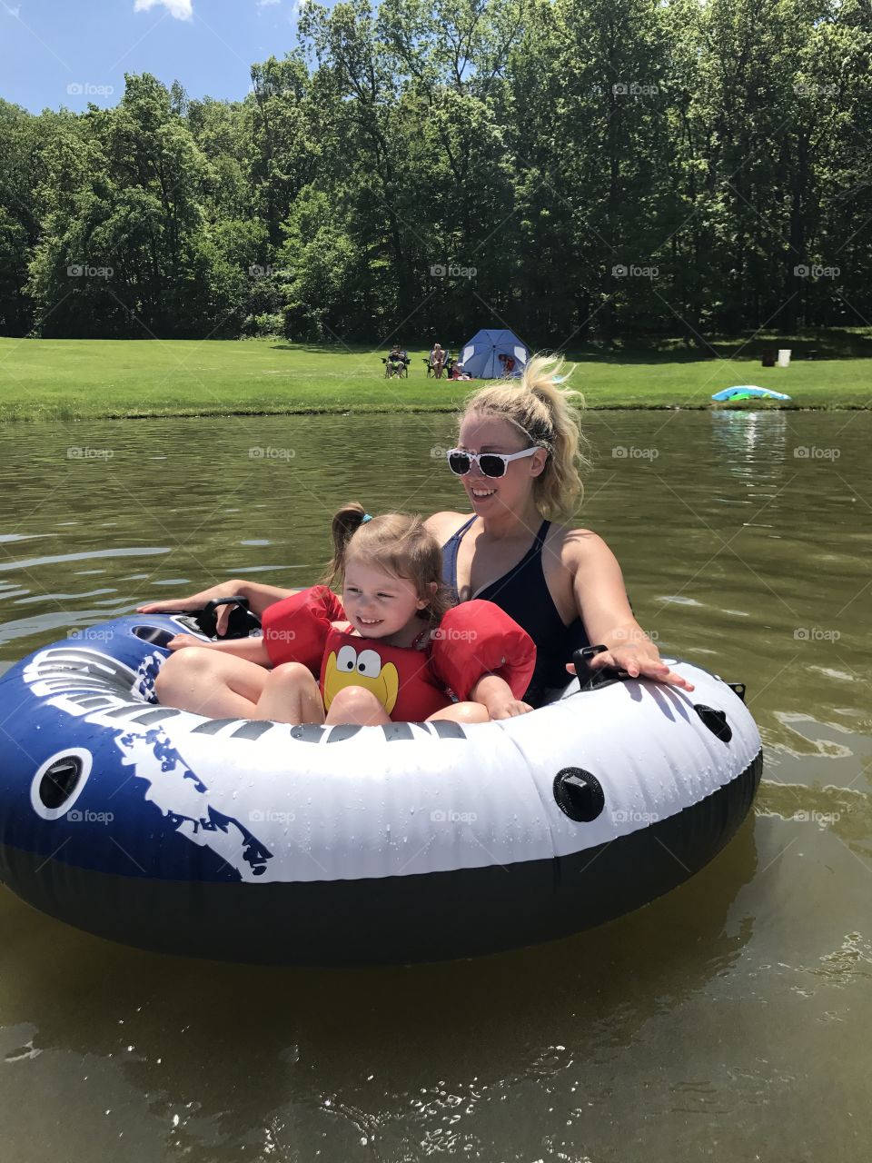 Mama and daughter having fun!