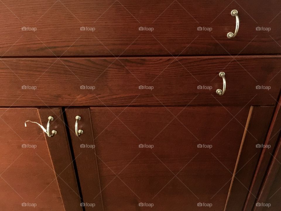 Cabinet and handles 