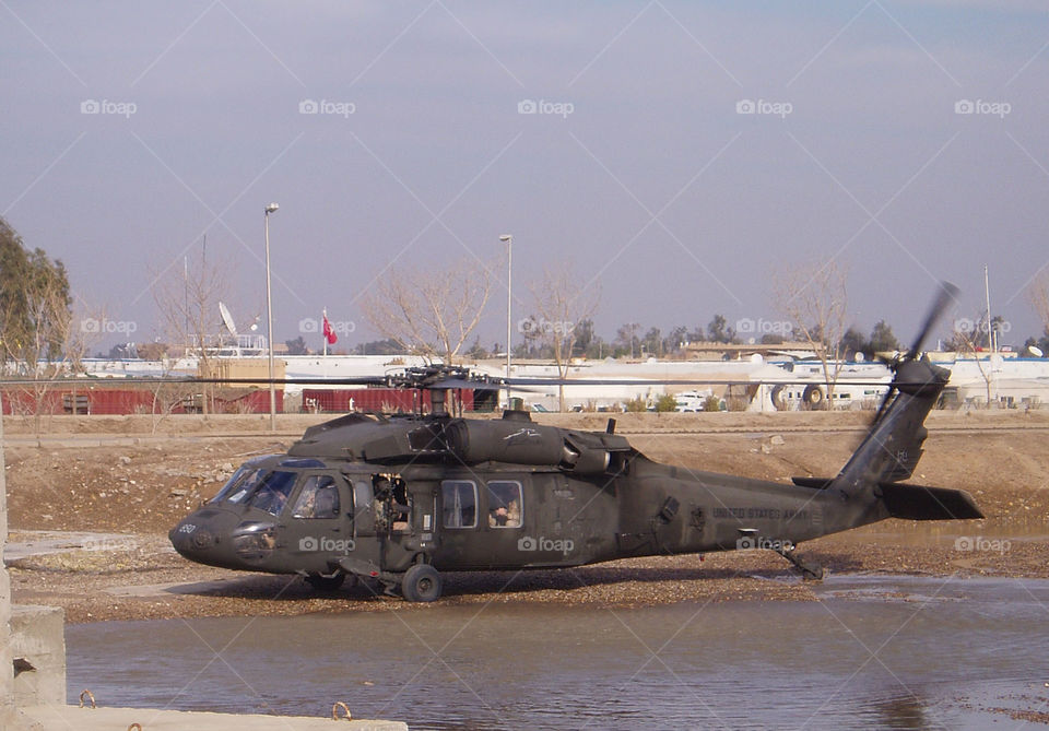 helicopter. Helicopter in Iraq