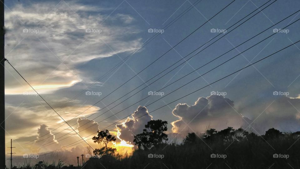 clouds at sunset