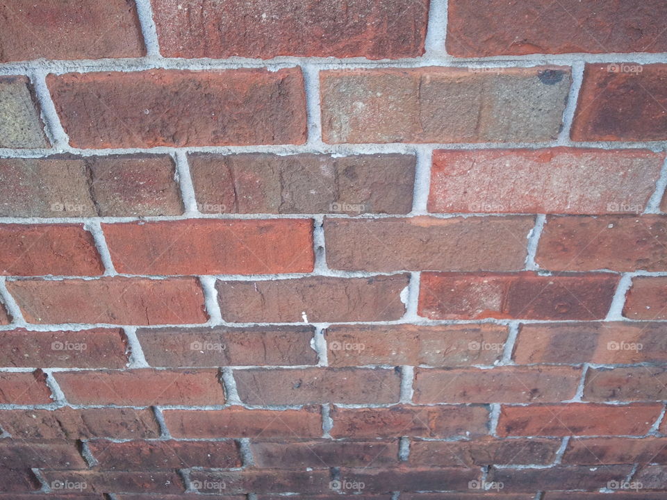 Bricks 1. Looking at a brick wall from a higher angle.
