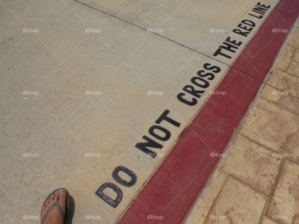 do not cross