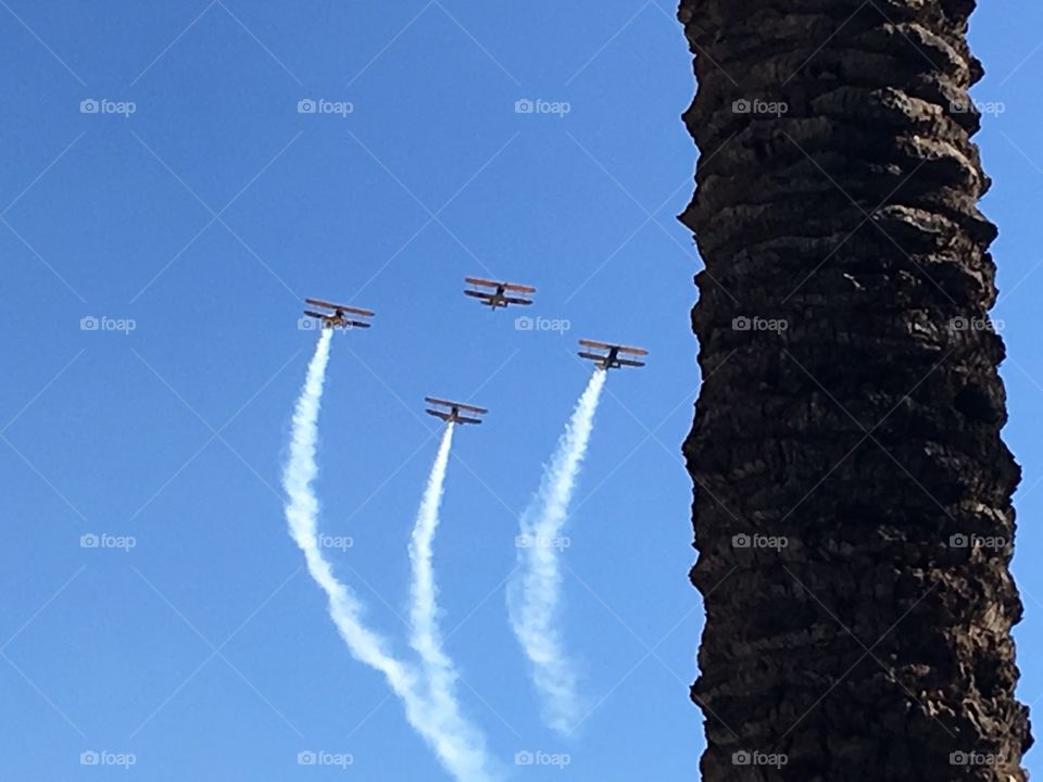 Vintage military airplanes.